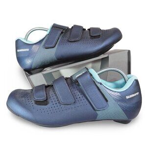Shimano‎ RC1 Women's 7.2/39 Road Bike Cycling Shoes Navy ESHRC100WGN01W3900G